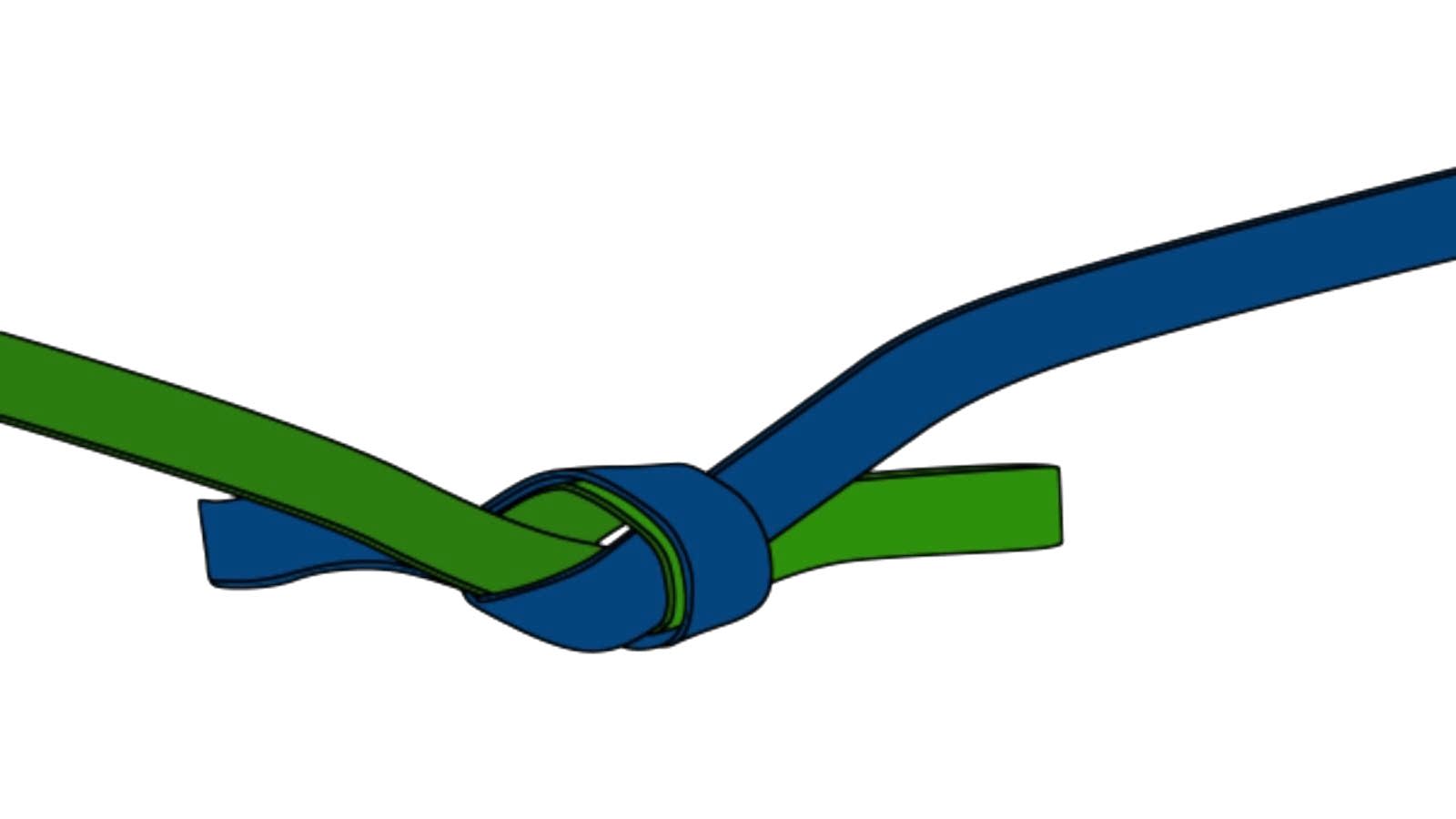 Perlon Bant Düğümü (Water Knot)